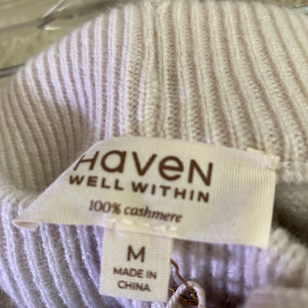 Cashmere Cargo Joggers Cream NWT Medium - Picture 6 of 6